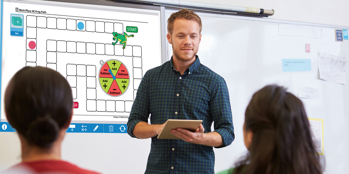 Interactive whiteboards are found in many classrooms, and create interactive opportunities for students and teachers.