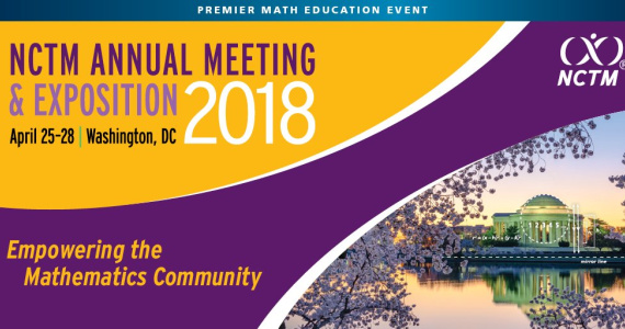 NCTM banner advertising the annual conference