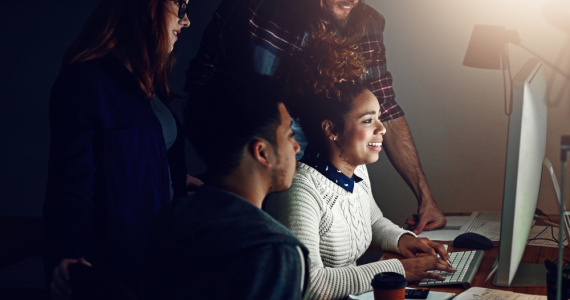 A district cybersecurity system collaborate on a strengthened platform to protect students and faculty.