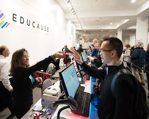 People registering for EDUCAUSE