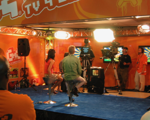 Live video set at the E3 Expo in 2004