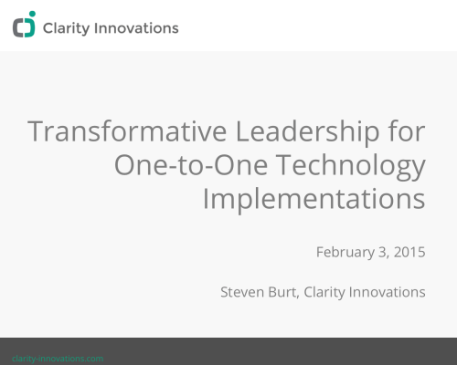 Transformative Leadership for One-to-One Technology Implementations at the Idaho Education Technology Association