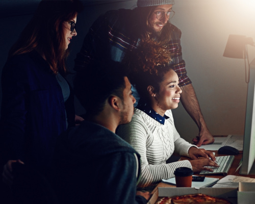 A district cybersecurity system collaborate on a strengthened platform to protect students and faculty.