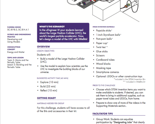 Example activity printout